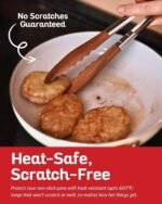 Boxiki Kitchen Wooden Tongs for Cooking - Nonstick Kitchen Salad Tongs for Serving Food, Grilling, Cooking, BBQ and Tossing Salad - Made of Natural Walnut Wood, Size 12-inch - Image 4