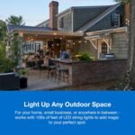 Lutron Outdoor Smart Plug for Caseta Smart Lighting, Summer Patio, Backyard Outdoor Lights & Motors, 15A LED Fixtures & 1/2 HP Motors, PD-15OUT-BL, Black - Image 3