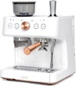 Café Bellissimo Semi Automatic Espresso Machine + Milk Frother | WiFi Connected, Smart Home Kitchen Essentials | Built-In Bean Grinder, 15-Bar Pump & 95-Ounce Water Reservoir | Matte White - Image 4