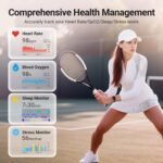 Smart Watches for Women/Men Android iPhone, [1.85" AMOLED Screen] Smartwatch Fitness Tracker 3ATM Waterproof with Bluetooth Calls, AI Control, Heart Rate/SpO2/Sleep Monitor, 7 Days Battery - Image 4