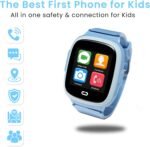 Kids Smartwatch, Ages 3-12 | GPS Tracker & Phone Watch with Two-Way Calling, Text Messaging, SOS Alert, Camera, School Mode, Safety Tracker – Blue - Image 3