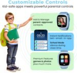 Kids Smartwatch, Ages 3-12 | GPS Tracker & Phone Watch with Two-Way Calling, Text Messaging, SOS Alert, Camera, School Mode, Safety Tracker – Blue - Image 6