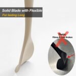 Upgrade Silicone Spatula Spoon Set,VOVOLY Heat Resistant Rubber Spoonula, Seamless Non-Stick Flexible Scrapers for Baking Mixing Tool,3 Pack, Kahki - Image 5