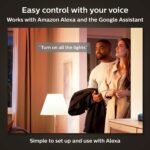 Philips Hue Smart 75W A19 LED Bulb - Soft Warm White Light - 1 Pack - 1100LM - E26 - Indoor - Control with Hue App - Works with Alexa, Google Assistant and Apple Homekit - Image 4