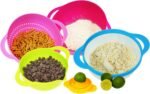 Southern Homewares 5-Piece Nesting Mixing Bowl Set with Colander, Sieve, Measuring Cup, and Juicer – Stackable Multi-Color Kitchen Set - Image 3