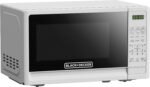 BLACK+DECKER Compact Countertop Microwave Oven 0.7 Cu. Ft. 700-Watts with LED Lighting, Child Lock, White - Image 4