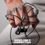 Skullcandy Set USB-C Wired Earbuds with Noise Isolating Fit, in-Line Microphone Call and Track Control for iPhone Android, Ear Gel Sizes Included for Custom Fit - True Black - Image 5