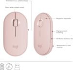 Logitech MK470 Slim Wireless Keyboard and Mouse Combo - Modern Compact Layout, Ultra Quiet, 2.4 GHz USB Receiver, Plug n' Play Connectivity, Compatible with Windows - Rose - Image 7