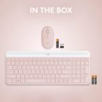 Logitech MK470 Slim Wireless Keyboard and Mouse Combo - Modern Compact Layout, Ultra Quiet, 2.4 GHz USB Receiver, Plug n' Play Connectivity, Compatible with Windows - Rose - Image 9