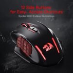 Redragon M913 Impact Elite Wireless Gaming Mouse, 16000 DPI Wired/Wireless RGB Mouse with 16 Programmable Buttons, 45 Hr Battery and Pro Optical Sensor, 12 Side Buttons MMO Mouse - Image 3