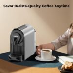 CHULUX Compact Espresso Machine, 20 Bar Single Serve Coffee Maker, Dual Brew Sizes for Espresso and Lungo, 1400W Rapid Brewing, Mystic Gray (Upgrade Model) - Image 5