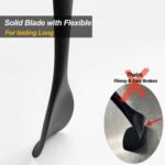 Upgrade Silicone Spatula Spoon Set,VOVOLY Heat Resistant Rubber Spoonula, Seamless Non-Stick Flexible Scrapers for Baking Mixing Tool,3 Pack, Black - Image 6