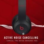 Beats Studio3 Decade Collection Wireless Over-Ear Headphones - Defiant Black/Red (Renewed) - Image 4