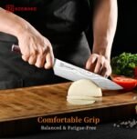 KEEMAKE Chef Knife 8 Inch - Ultra Sharp Kitchen Knife 1.4116 High Carbon Stainless Steel Blade, Ergonomic Handle, Professional Meat Knife for Home Cooking & Chefs, w/Sheath & Gift Box - Image 5