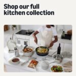 Amazon Basics Ceramic Nonstick Cookware, 3-Piece Set of Pans, All Cooktop Friendly, Dishwasher-Safe, Linen Gray - Image 4