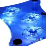 ThreeH USB Fan Laptop Cooling Pad with 3 Fans & Blue LED Lights for Laptop PS3 / PS4 / PS Slim H-UF01 - Image 3