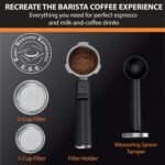 KRUPS Stainless Steel Espresso Machine: 15-Bar Pump Pressure, Milk Frother for Cappuccino and Latte, Fast Pre-Heat, 2-Cup Capacity, Cup Warmer, Easy Cleaning, 1350W, Silver - Image 4