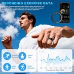Smart Ring for Men Women, Fitness Tracker Ring with Heart Rate, SpO2, Sleep Monitoring, Step Tracker, IP68 Waterproof for iOS and Android (Black 12) - Image 5