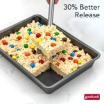 GoodCook PRO Oblong Baking Pan Nonstick Warp & Scratch-Resistant Dishwasher-Safe Carbon Steel Construction for Even Baking Oven Safe to 480°F, 9 x 13-Inch, Gray - Image 5