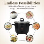 Elite Gourmet ERC2001BX 10-Cup Electric Rice Cooker with 304 Surgical Grade Stainless Steel Inner Pot, Makes Soups, Stews, Porridges, Grains and Cereals - Image 6