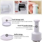 Onion Chopper Vegetable Chopper,Garlic Chopper Garlic Slicer,Push-Press Hand Handheld Veggie Choppers For Onions Garlic Herbs Parsley Chili Nuts Grinder - Image 5