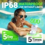 Smart Ring - Free SpO2 Sleep Tracker | No Subscription | IP68 Waterproof Fitness Tracker | 24/7 Activity Monitor | Step Counter & Tracking | Sleep & Workout Accessory Silver 9 - Image 5