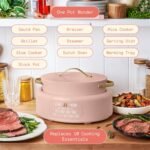 Beautifil Electric Pressure Cooker 10-in-1 Multi Cooker, 6 Quart Programmable Slow Cooker, Rice Cooker, Steamer, Sauté Pan (Rose) - Image 3