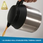 Bonavita 5 Cup Drip Coffee Maker Machine, One-Touch Pour Over, Auto Pause Brewing with Stainless Steel Double Wall Thermal Carafe, SCA Certified, Dishwasher Safe, BV1500TS - Image 5