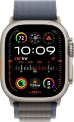 Apple Watch Ultra 2 [GPS + Cellular 49mm] Smartwatch with Rugged Titanium Case & Blue Alpine Loop Small. Fitness Tracker, Precision GPS, Action Button, Extra-Long Battery Life - Image 3