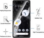 NEW'C 3 Pack Designed for Google Pixel 7 Screen Protector Tempered Glass,Case Friendly Anti Scratch, Bubble Free, Ultra Resistant - Image 3