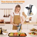 Safe mandoline slicer for kitchen, FEICO multifunctional vegetable cutter mandolin chopper for vegetable veggie potato - Image 3