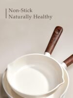CAROTE Ceramic Cookware Sets, Pots and Pans Set Non stick, Non Toxic Healthy Induction Cookware, 14 Pcs Nonstick Kitchen Pots and Pans Set, PFAS PTFE Free, Dishwasher Safe - Image 5