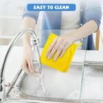 Tempered Glass Cutting Board for Kitchen, Clear Glass Board for Countertop, Heat Resistant, with Non-Slip Feet, 12x16" & 12x8" 2 Pcs Clear - Image 4