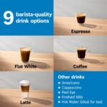 Bosch 500 Series Fully Automatic Espresso and Coffee Machine – Touch Control Panel, Milk Hose, Ceramic Grinder, Uses Beans & Ground Coffee, 9 One-Touch Drinks, in Black TPU40109 - Image 4