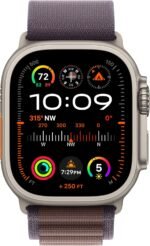 Apple Watch Ultra 2 [GPS + Cellular 49mm] Smartwatch with Rugged Titanium Case & Indigo Alpine Loop Small. Fitness Tracker, Precision GPS, Action Button, Extra-Long Battery Life - Image 3
