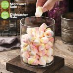 Glass Storage Jars with Airtight Bamboo Lid, 27 OZ Food Storage Jar with Labels, Airtight Glass Canisters, Clear Kitchen Container for Candy, Cookie, Rice, Coffee Beans, Snacks, Spices - Image 5