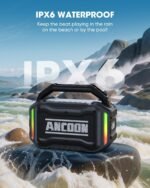 Speakers Bluetooth Wireless: 80W(Peak) Loud Speaker with Bass, 20H Playtime, IPX6 Waterproof, Large Jobsite Speakers for Work, Outdoor, Workshop, Garage, Portable Speaker with TWS (Black) - Image 4