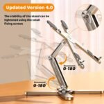 Laptop Stand with 360 Rotating Base, Computer Notebook Laptop Riser Metal Holder for Desk Collaborative Work, Fully Foldable for Easy Storage, Fits All MacBook, Laptops up to 16 inches - Image 3