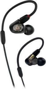 Audio-Technica ATH-E50 Professional in-Ear Studio Monitor Headphones, Black - Image 3