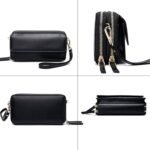 Lanyani RFID Crossbody Wallet Wristlet Purse with Phone Pocket For Women Vegan Leather - Image 6