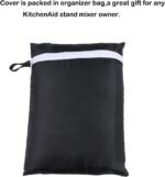 Evermarket Stand Mixer Dust Proof Cover with Pocket and Organizer Bag for Kitchenaid,Sunbeam,Cuisinart,Hamilton Mixer (Black) - Image 5