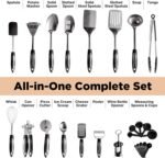 Asani 25-Piece Stainless Steel Kitchen Utensil Set | Non-Stick Cooking Gadgets and Tools Kit | Durable Dishwasher-Safe Cookware Set | Kitchenware Gift Idea, Best New Apartment Essentials - Image 3