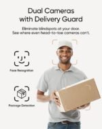 eufy Security Video Doorbell E340, Dual Cameras with Delivery Guard, 2K Full HD and Color Night Vision, Wired or Battery Powered, HomeBase S380 Compatible, No Monthly Fee (Renewed) - Image 4