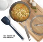 Calphalon Edge Silicone Flexible Kitchen Spoon - Navy Blue - Image 4