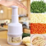 Food Chopper Manual Hand, Handheld Vegetable Chopper, Veggie Choppers Dishwasher Safe, Nut Choppers, Vegetable Cutter, Food Crusher(COLOR:White) - Image 4
