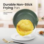 Kitchen Academy Removable Handle Pots and Pans Set - 10 Pieces Green Cookware Set with Removable Handle, RV Induction Cookware Set for Camp - Image 3