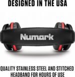 Numark HF175 - DJ Headphones with Closed Back Over Ear Design, 40mm Drivers, Comfortable Ear Pads for Mixing and DJ Monitoring, 3m Cable Included , Black - Image 6