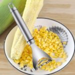 3Pcs Silver Magic Corn Cutter Peeler, corn peeler, Stainless Steel Corn Thresher, Corn Stripper Cob Stripper Tool, Corn Peeler with Ergonomic Handle, Graters, Peelers and Slicers - Image 4
