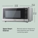 Panasonic NN-SN76LS 1.6 cu.ft Cyclonic Inverter Countertop Microwave Oven 1250Watt Power with Genius Sensor Cooking, 19.44"D x 21.88"W x 11.94"H, Stainless Steel - Image 3