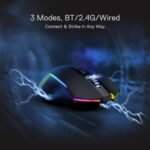 Redragon M693 Wireless Gaming Mouse, 8000 DPI Mice w/ 3-Mode Connection, BT & 2.4G Wireless, 7 Macro Buttons, Reliable Power Capacity for PC/Mac/Laptop - Image 4